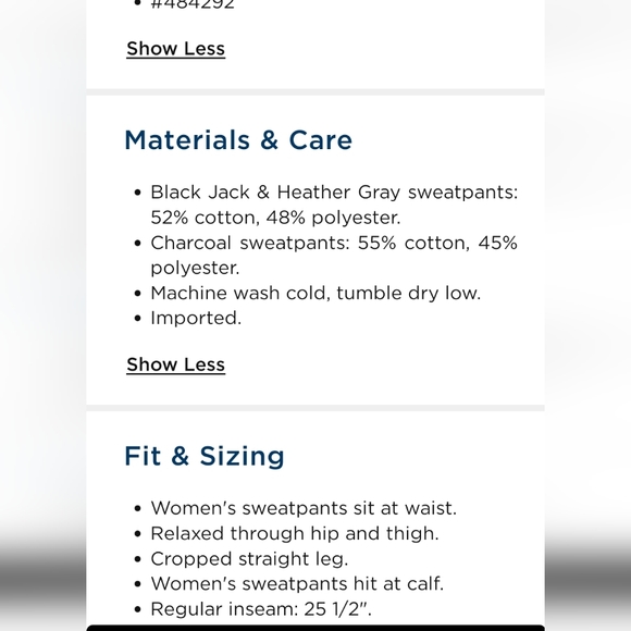 Women's Old Navy High-waisted cropped straight sweatpants NWOT - Picture 5 of 5